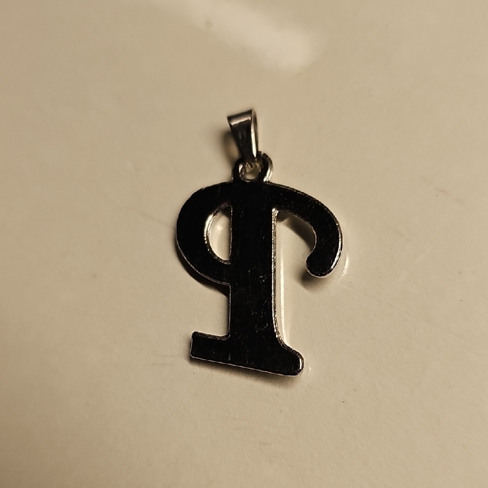 Free Add-On Item - Elegant Silver Initial Pendant - Picture 2 of 4